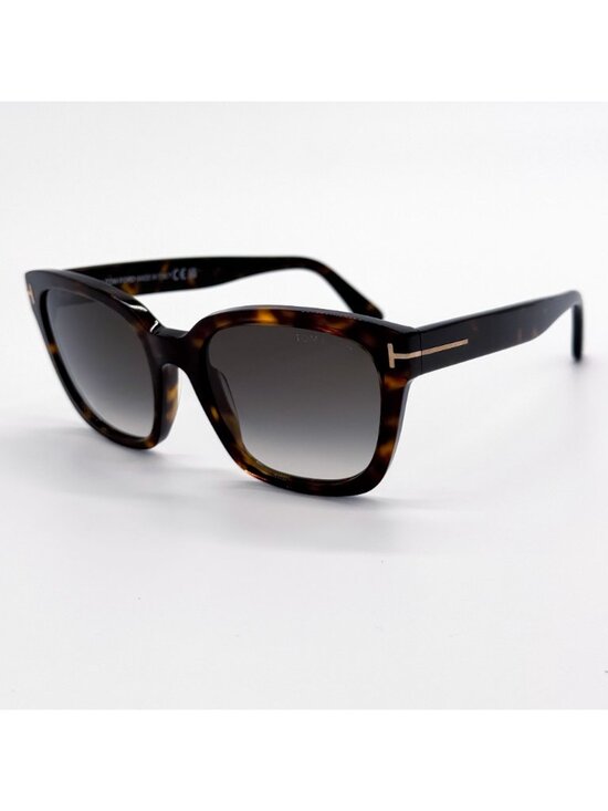 NEW TOM FORD HAYLAY SUNGLASSES TF1216 52B SQUARE HAVANA WOMEN EYEWEAR FT1216 main image 7